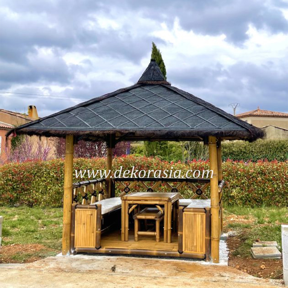 Bamboo Gazebo for Home Garden, Bamboo Gazebo Outdoor